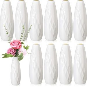 10 white vase centerpiece